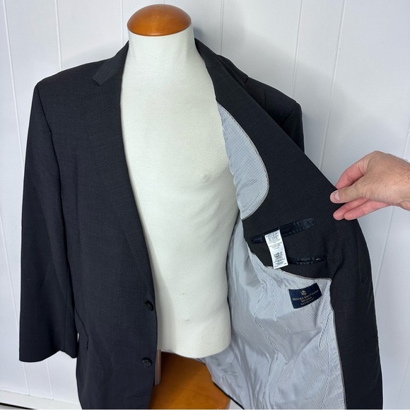 Brooks Brothers Explorer Madison Charcoal Blazer/Suit Jacket - Picture 7 of 11